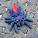 Kristallspinne – Rubin
